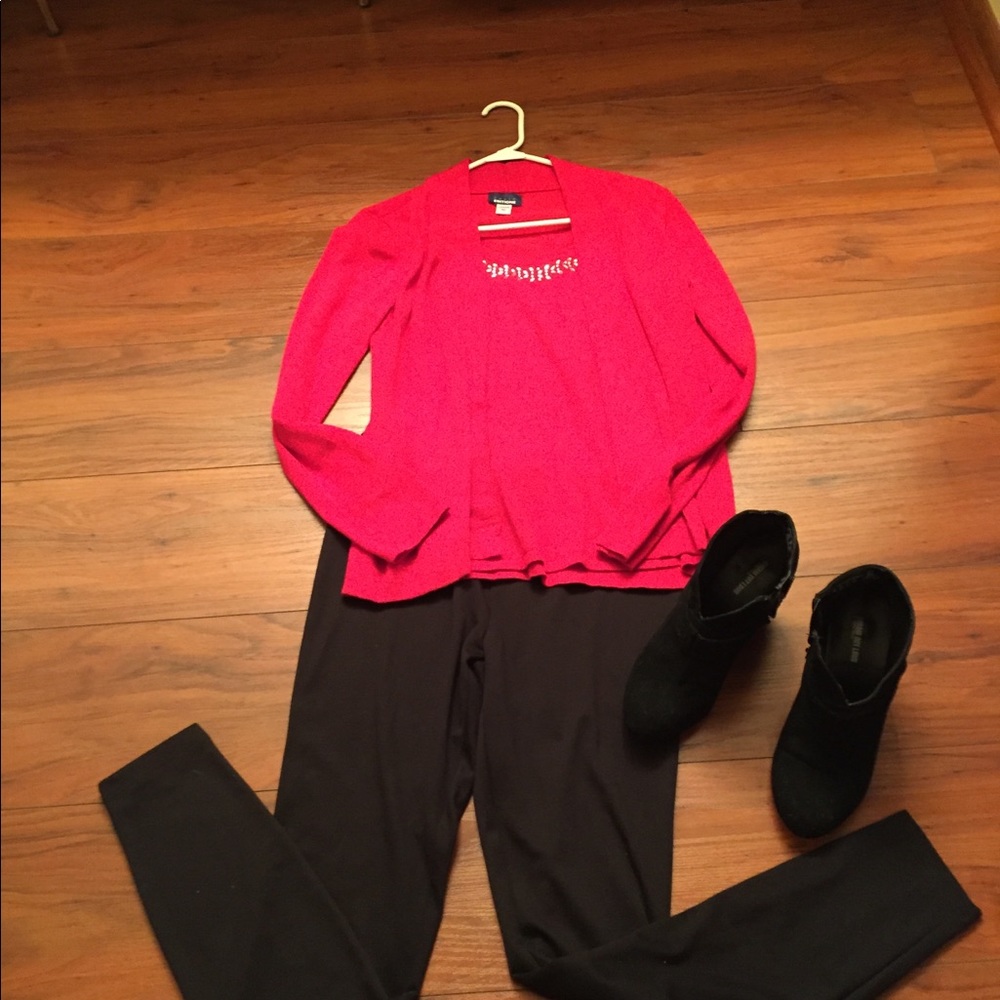 Sweater top one piece with beading